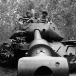 Children playing on a defeated American M41 tank. Near Cu-chi, Vietnam 1988.