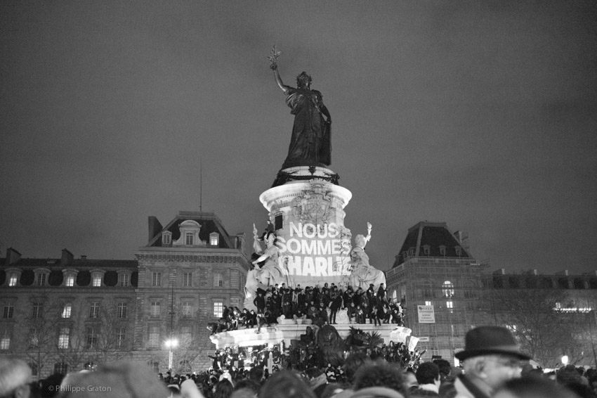 Place de la République, Paris, Jan. 7th 2015.