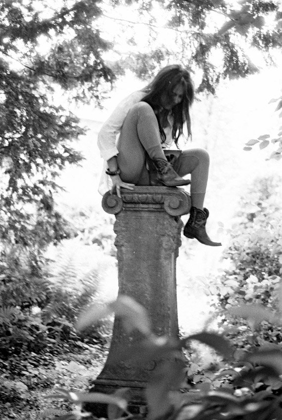 Bea in the gardens of the Château de Ruisbroek, Belgium, 2010.