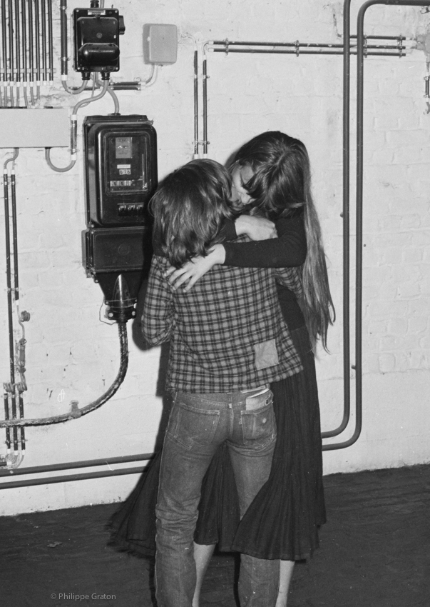 Garage party, Brussels, Belgium, 1977.