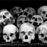 Human remains, Tuol Sleng, Cambodia.