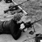 Shooting with FR-F1 sniper rifle, France, early 80's.