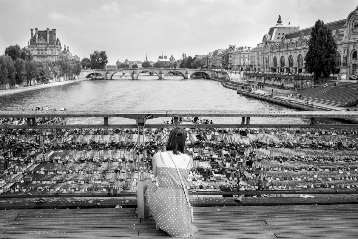 Passerelle Léopold Sédar Senghor, Paris, July 2018.