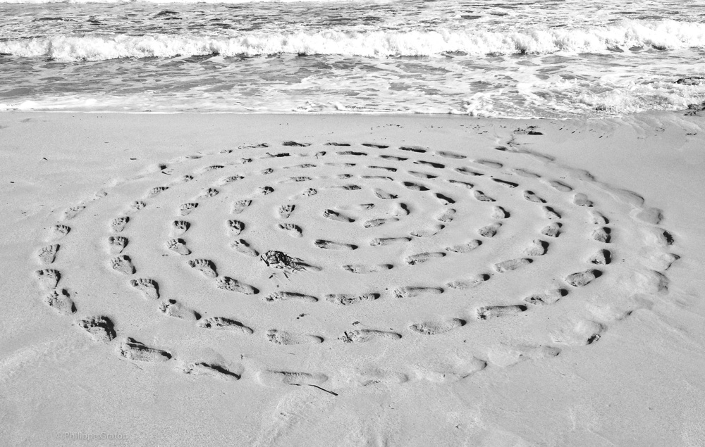 Steps on sand, Formentera, 2012.